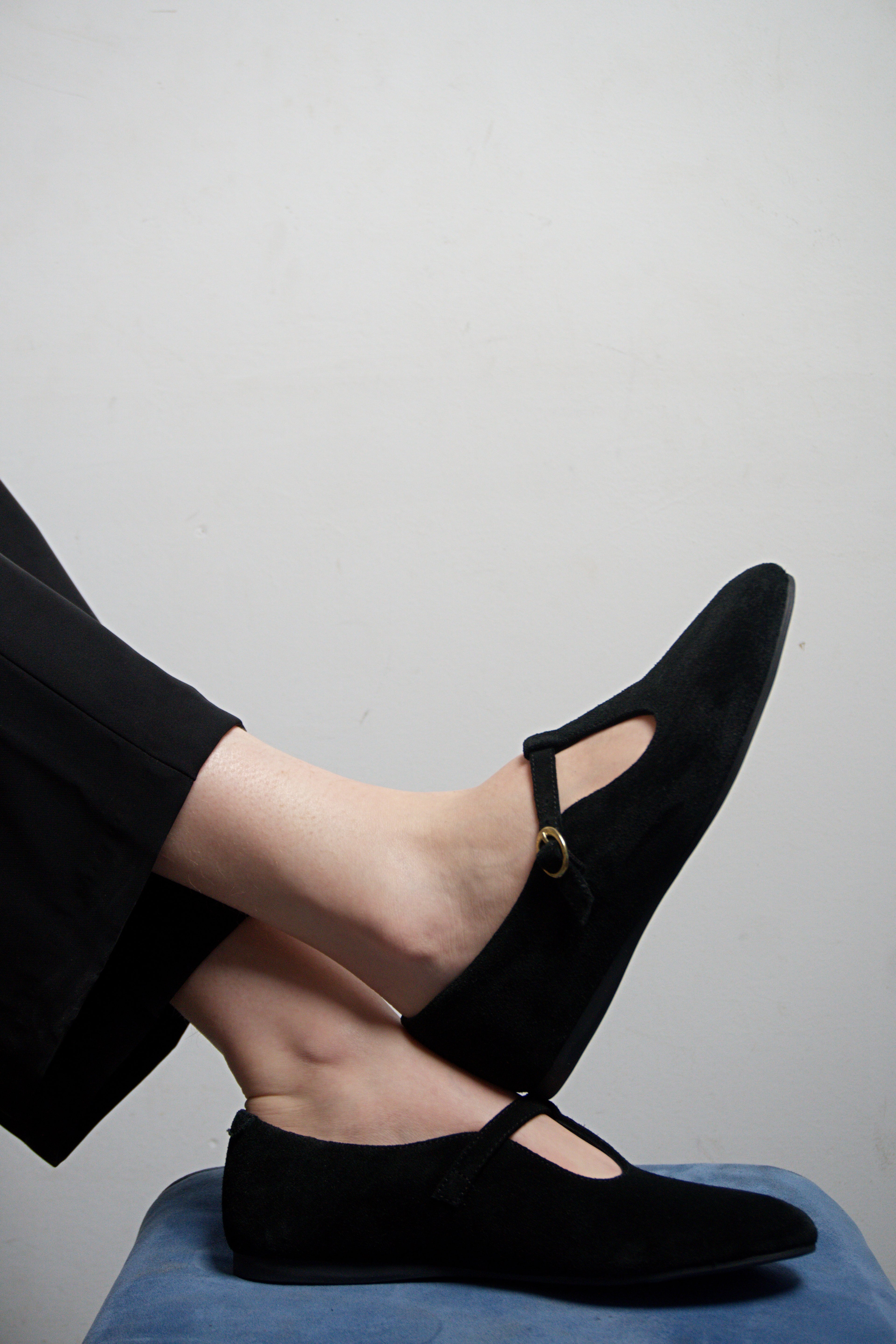 Ballerine en cuir véritable